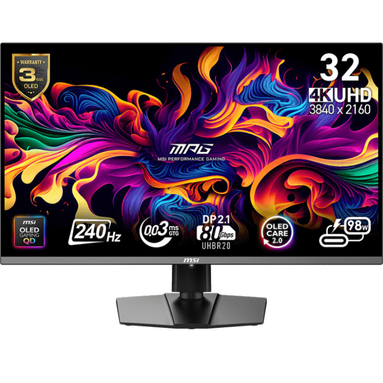 MSI 32 L MPG 322URX QD-OLED 240Hz ledmonitor