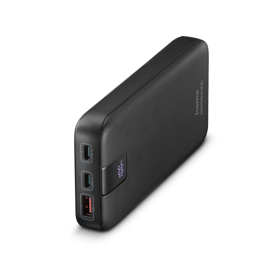 Hama PD 20 Power Pack 20000 mAh Outputs:2x USB-C USB-A Fast Charging Powerbank Grijs