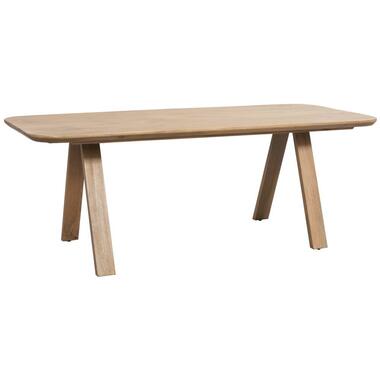 Eetkamertafel Mandy - mangohout - 75x220x94cm - Leen Bakker