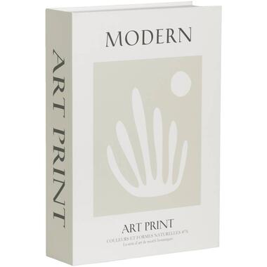 Opbergboek Modern art - groen - 5x23x16 cm - Leen Bakker