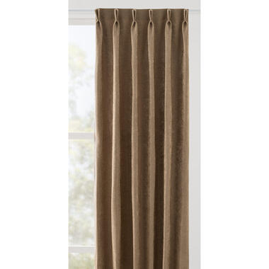Gordijnstof Igone lichtdoorlatend - taupe - Leen Bakker