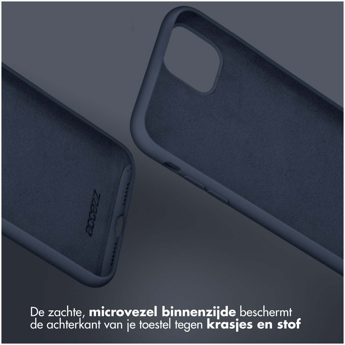 Accezz Liquid Silicone Backcover voor Samsung Galaxy S25 Ultra Telefoonhoesje Blauw