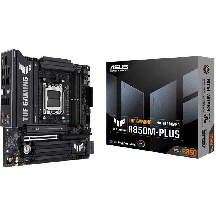 ASUS TUF GAMING B850M-PLUS moederbord 2.5 GbE-LAN, Sound, µATX