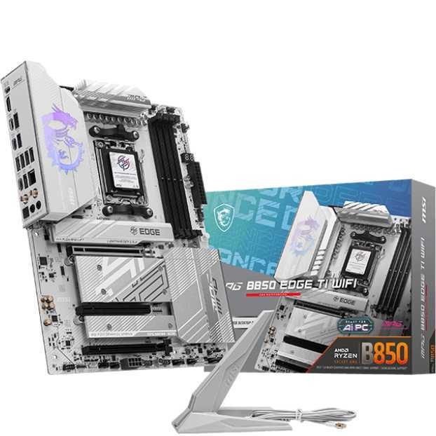 MSI MPG B850 EDGE TI WIFI moederbord RAID, 5Gb-LAN, Wi-Fi 7, BT, Sound, ATX