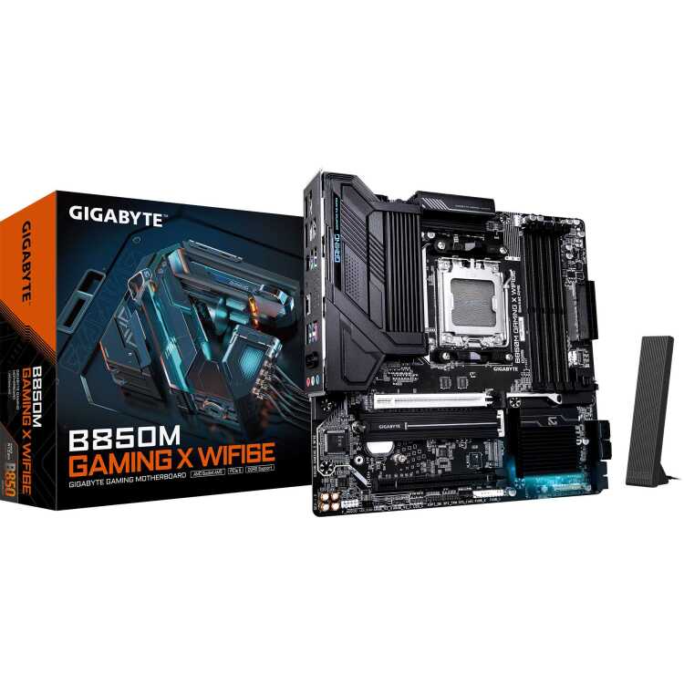 GIGABYTE B850M GAMING X WF6E moederbord RAID, 2,5Gb-LAN, WLAN, BT, Sound, µATX