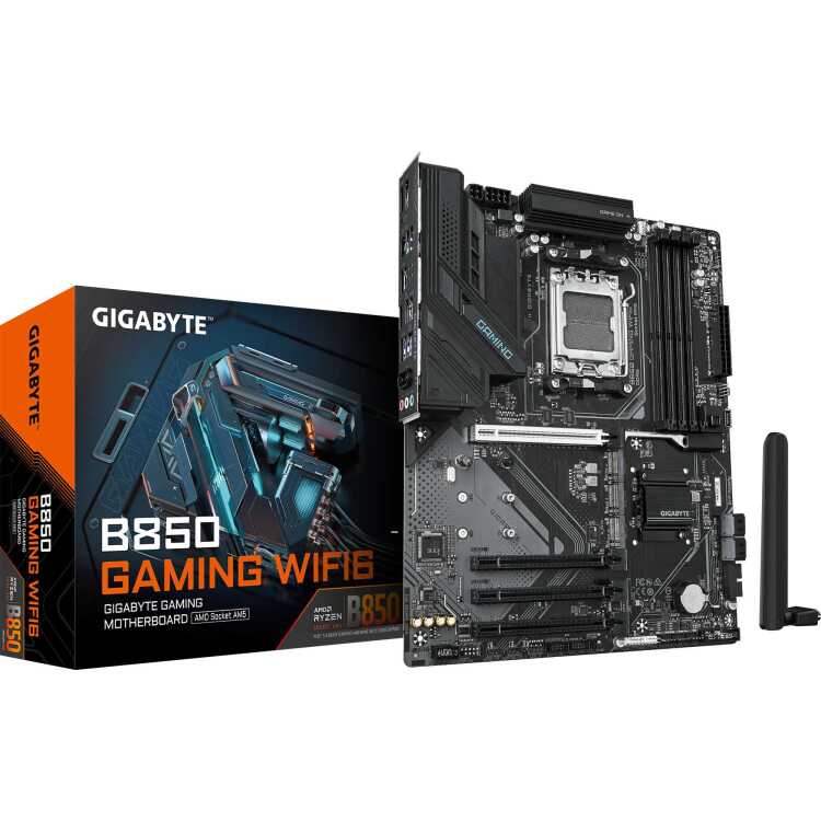GIGABYTE B850 GAMING WF6 moederbord RAID, Gb-LAN, WLAN, BT, Sound, ATX