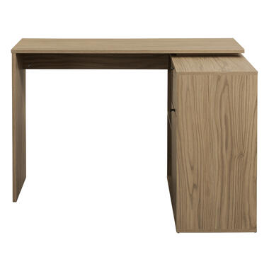 Hoekbureau Lucca - eikenkleur - 75x112x99 cm - Leen Bakker
