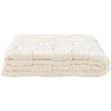 Plaid Sjors - off-white - 130x170 cm - Leen Bakker
