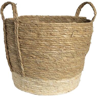 Mand Rho - off-white - 36xØ40 cm - Leen Bakker