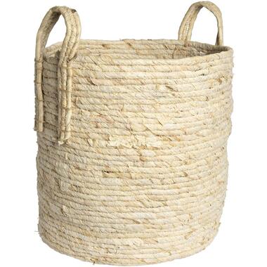 Mand Rody - naturel - 40xØ33 cm - Leen Bakker