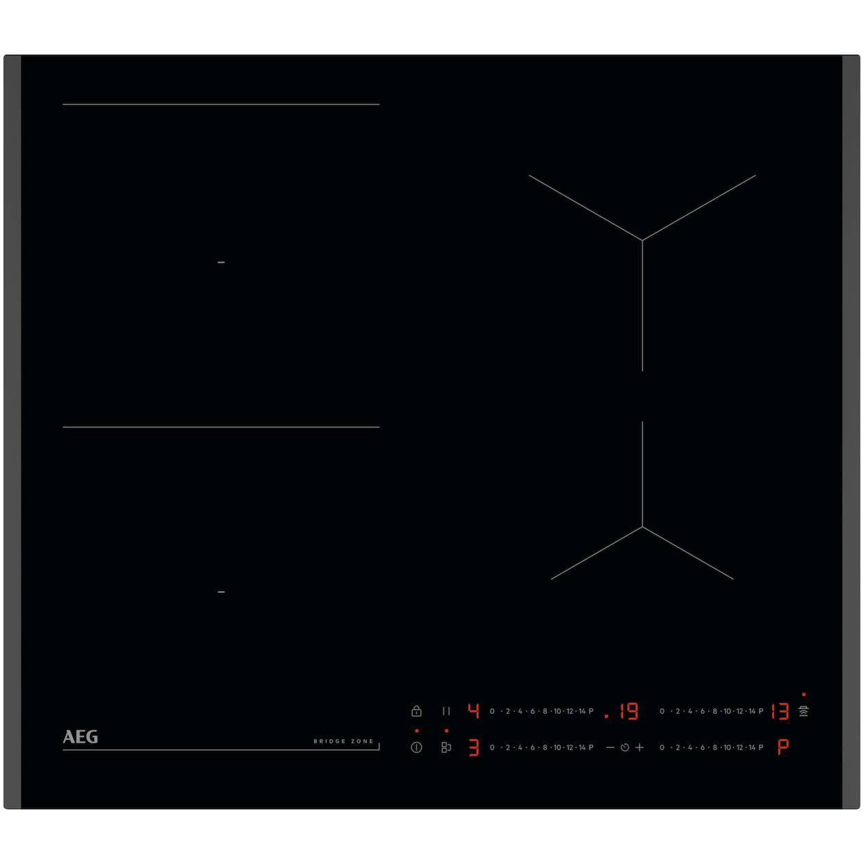 AEG TO64IB0BFB Inductie inbouwkookplaat Zwart