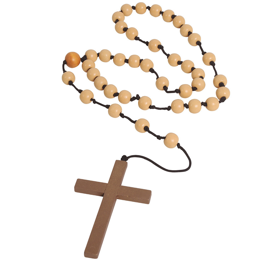 Rozenkrans ketting - 90 cm - priesters/nonnen - Carnaval - sieraden -
