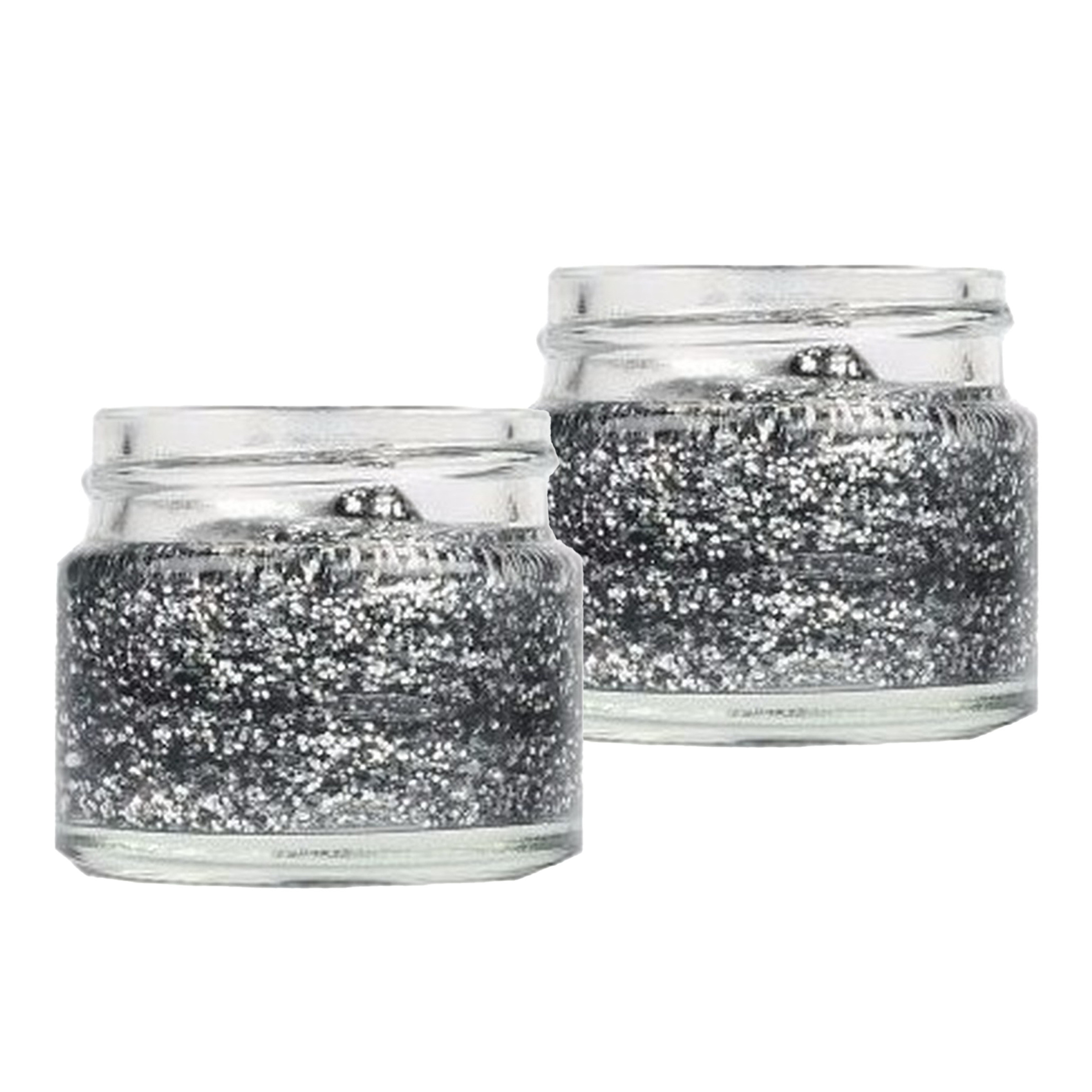Superstar Glittergel voor lichaam/gezicht en haar - 2x - zilver - 15 ml -