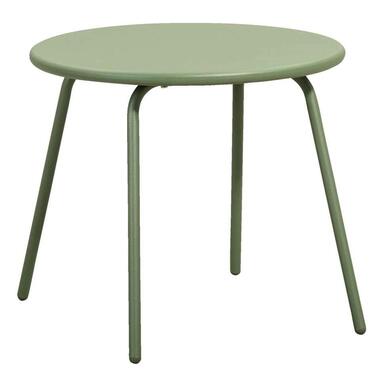 Bijzettafel Vilanova - olijfgroen - 45xØ50 cm - Leen Bakker