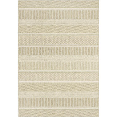Binnen/buitenvloerkleed Lugo - beige - 120x170 cm - Leen Bakker