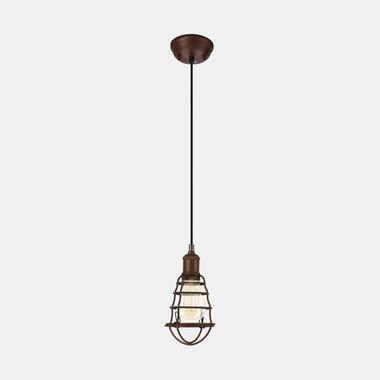 EGLO hanglamp Port Seton - oud bruin - Leen Bakker