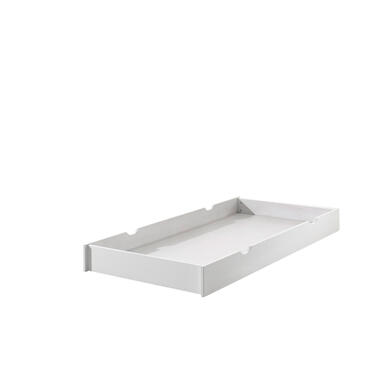 Vipack rolbed Erik op wielen - wit - 18,5x94x199 cm - Leen Bakker