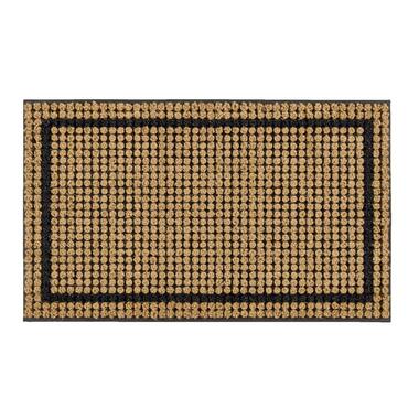 Mat Riviéra Border - naturel - 45x75 cm - Leen Bakker
