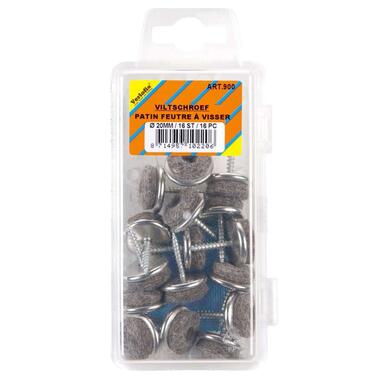 Verlofix viltschroef - 20 mm (16 stuks) - Leen Bakker