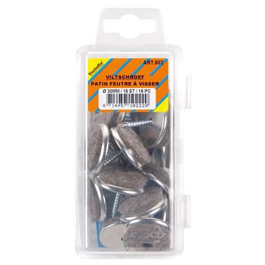 Verlofix viltschroef - 30 mm (16 stuks) - Leen Bakker
