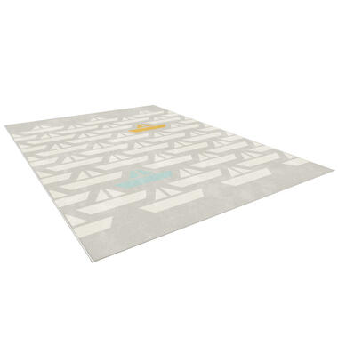 Vloerkleed Bootjes - grijs - 120x170 cm - Leen Bakker