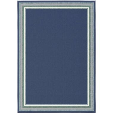 Vloerkleed Margate - blauw - 120x170 cm - Leen Bakker