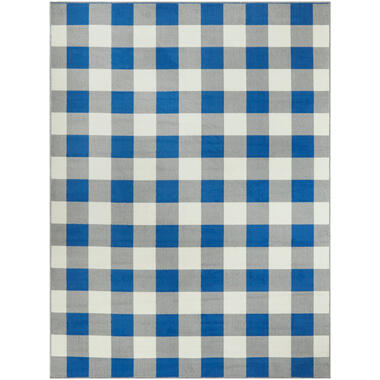 Vloerkleed Tindari - blauw - 160x213 cm - Leen Bakker