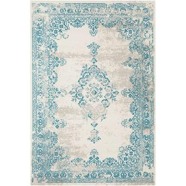 Vloerkleed Vintage - blauw - 200x290 cm - Leen Bakker
