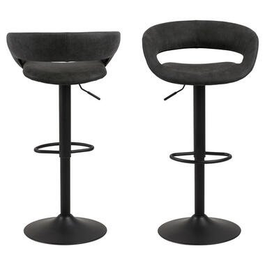 Barkruk Faber - antraciet (2 stuks) - Leen Bakker