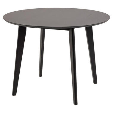 Eetkamertafel Roxy - zwart - 76xØ105 cm - Leen Bakker