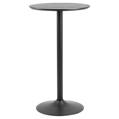 Bartafel Ivano - zwart - 105xØ60 cm - Leen Bakker