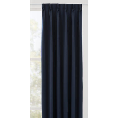 Gordijnstof Aiden - blauw - Leen Bakker