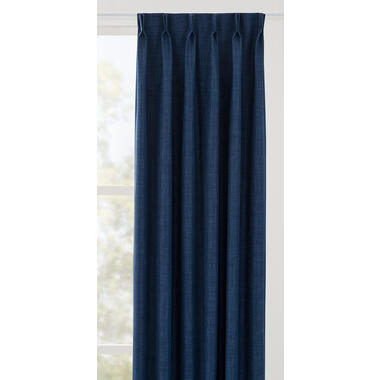 Gordijnstof Rudy - blauw - Leen Bakker