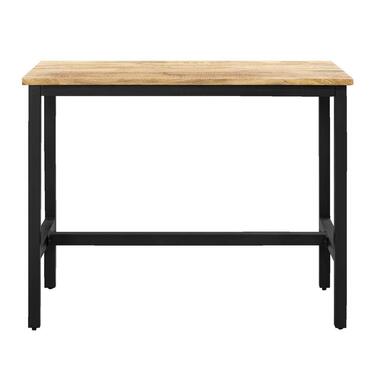 Bartafel Kyan - zwart/naturel - 105x137x67 cm - Leen Bakker