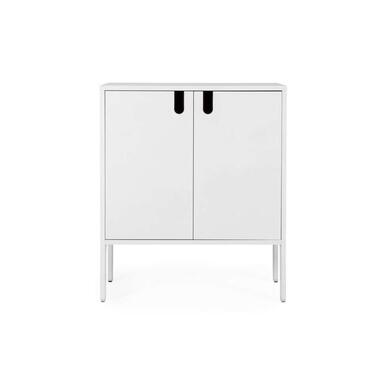 Tenzo wandkast Uno 2-deurs - wit - 89x76x40 cm - Leen Bakker