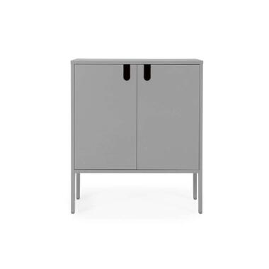 Tenzo wandkast Uno 2-deurs - grijs - 89x76x40 cm - Leen Bakker