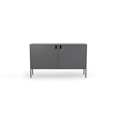 Tenzo dressoir Uno 2-deurs - grijs - 89x148x40 cm - Leen Bakker