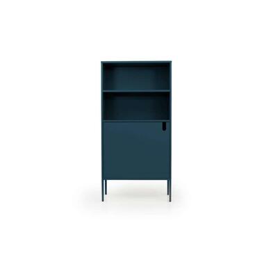 Tenzo wandkast Uno 1-deurs - petrol - 152x76x40 cm - Leen Bakker