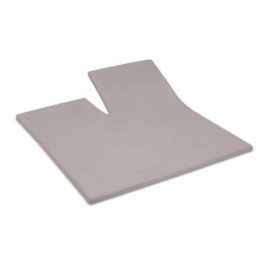 Cinderella splittopper hoeslaken - taupe - 180x210 cm - Leen Bakker