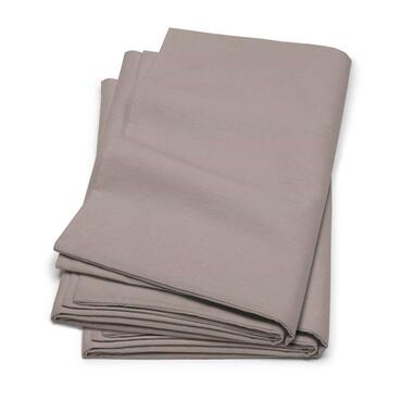 Cinderella kussensloop flanel (2 stuks) - taupe - 60x70 cm - Leen Bakker