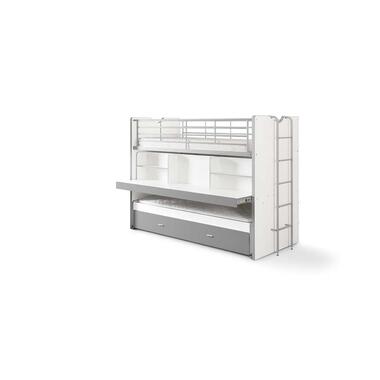 Vipack hoogslaper Bonny - zilverkleurig - 221,5x101,5x161 cm - Leen Bakker
