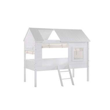Vipack set gordijntjes Charlotte - wit - 200x40x265 cm - Leen Bakker
