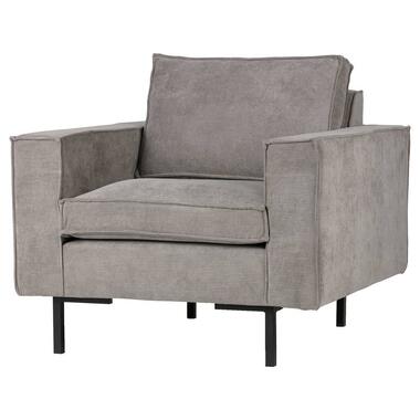 WOOOD fauteuil Arwin - vergrijsd groen - Leen Bakker