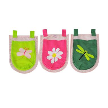 Vipack 3 zakjes Spring - roze - 51,5x30x3 cm - Leen Bakker