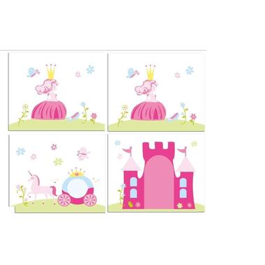 Vipack speelgordijn Princess - roze - 235x140x0,5 cm - Leen Bakker