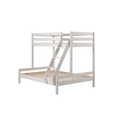 Vipack stapelbed Pino - wit - 207,5x157,5x166,8 cm - Leen Bakker