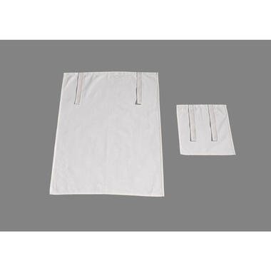 Vipack set gordijntjes Noah - crème - 85x89,5x125 cm - Leen Bakker