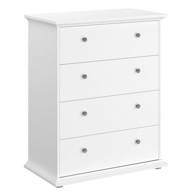 Ladekast Margaux - 4 lades - wit - 104x85x46 cm - Leen Bakker