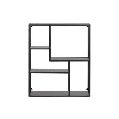 Wandrek Jaxx - zwart - 91x75x20 cm - Leen Bakker