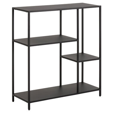 Boekenkast Jaxx - zwart - 86x79,5x30 cm - Leen Bakker